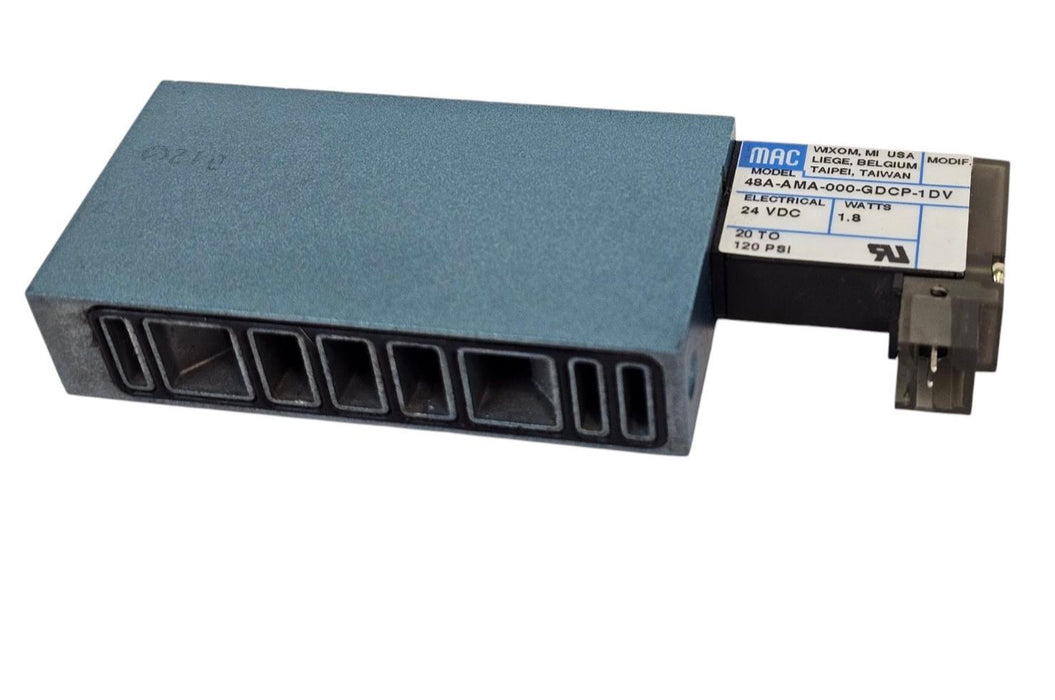 MAC 48A-AMA-000-GDCP-1DV SOLENOID VALVE 48 SER. 24VDC 1.8W 20-120PSI 5/2-WAY