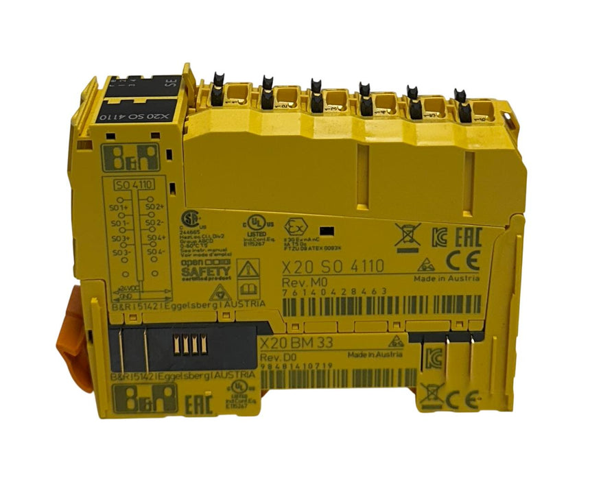 B&R X20 SO 4110 / X20SO4110 X20 SERIES DIGITAL SAFETY OUTPUT MODULE 24VDC NSNP