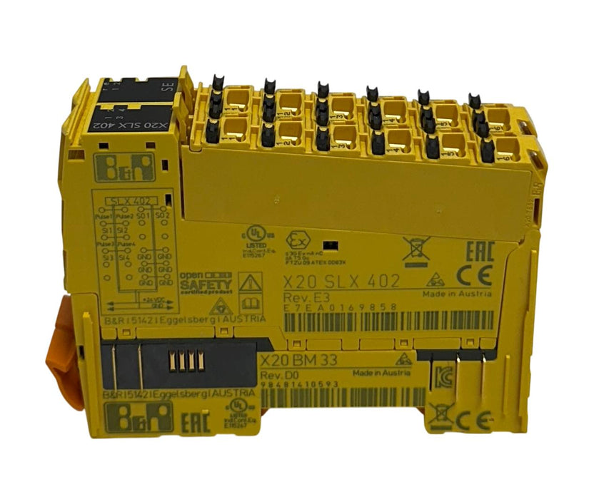 B&R X20 SLX 402 / X20SLX402 X20 SERIES SAFELOGIC DIGITAL IN/OUT MODULE 24V NSNP