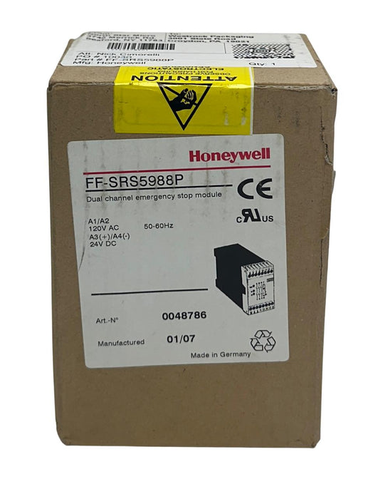 HONEYWELL FF-SRS5988P / FFSRS5988P DUAL CHANNEL EMERGENCY STOP MODULE 120V NSMP