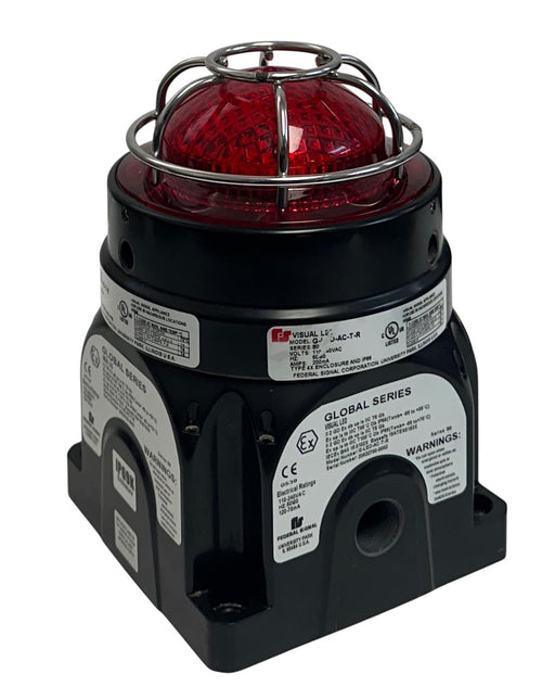 FEDERAL SIGNAL G-LED-AC-T-R / GLEDACTR GLOBAL SERIES LED LIGHT RED 110-240V USNP