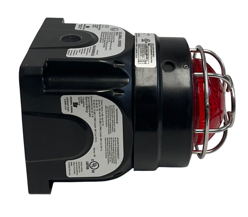FEDERAL SIGNAL G-LED-AC-T-R / GLEDACTR GLOBAL SERIES LED LIGHT RED 110-240V USNP