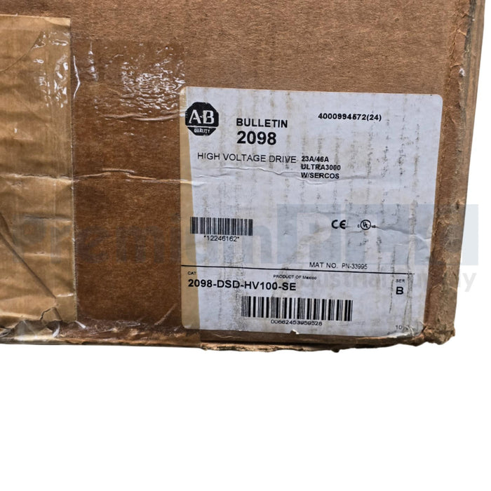 ALLEN BRADLEY 2098-DSD-HV100-SE /B  Ultra 3000 SERVO DRIVE 10kW NSMP "Read"