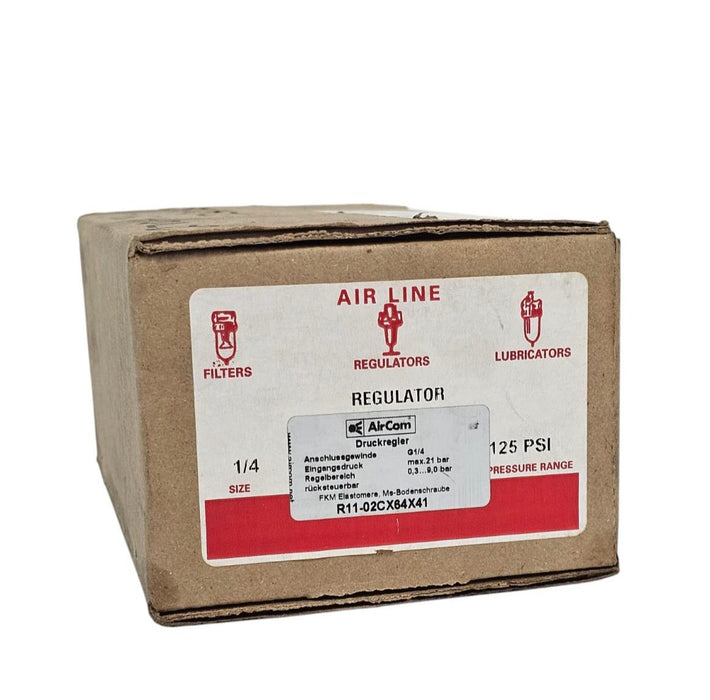 NEW PARKER WATTS R11-02C AIR REGULATOR  1/4'' NPT 125PSI AIRCOM R11-02CX64X41