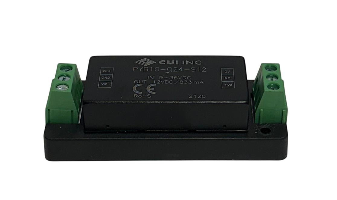 CUI INC PYB10-Q24-S12-T / PYB10-Q24-S12 DC-DC ISOLATED CONVERTER 9-36VDC NSNP