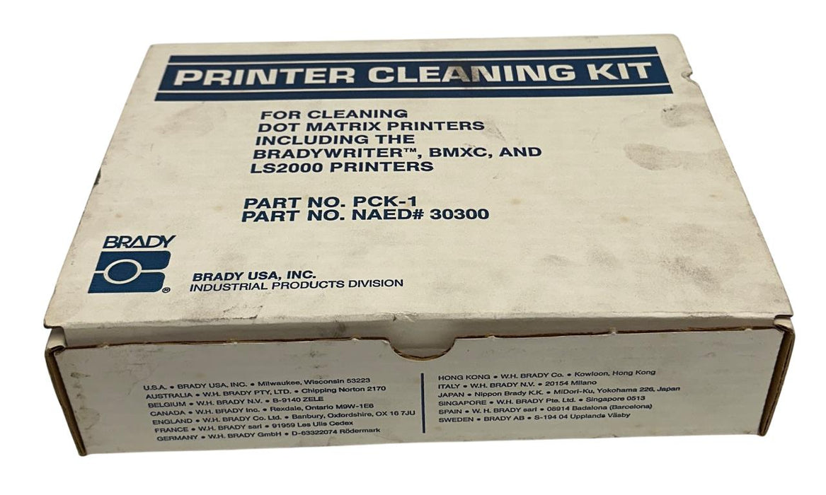 BRADY PCK-1 / NAED# 30300 OEM PRINTER CLEANING KIT FOR DOT MATRIX PRINTERS NSMP