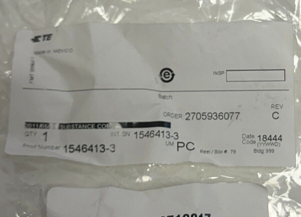 2 TE CONNECTIVITY 1546413-3 / 15464133 INDUSTRIAL RJ45 VARIANT 3 CONNECTORS NSFS