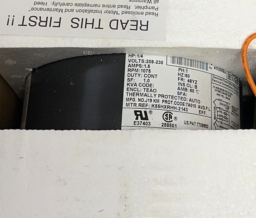 DAYTON 4M205BJ PERMANENT SPLIT CAPACITOR CONDENSER FAN MOTOR 1/4HP 208-230V NSMP