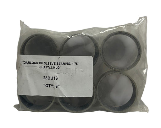 6 GGB GARLOCK 28DU16 DU SLEEVE BEARING 1.75'' SHAFT x 1'' LONG OEM NSNP