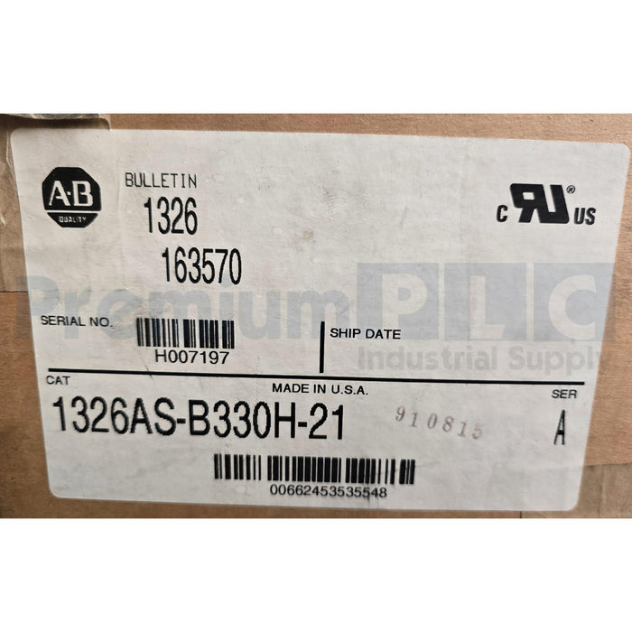 ALLEN BRADLEY 1326AS-B330H-21 /A AC SERVO MOTOR 999-001-0012 460V NSMP