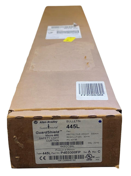 ALLEN BRADLEY 445L-P4E0300FP /A GuardShield Micro 400 LIGHT CURTAIN PAIR NSMP