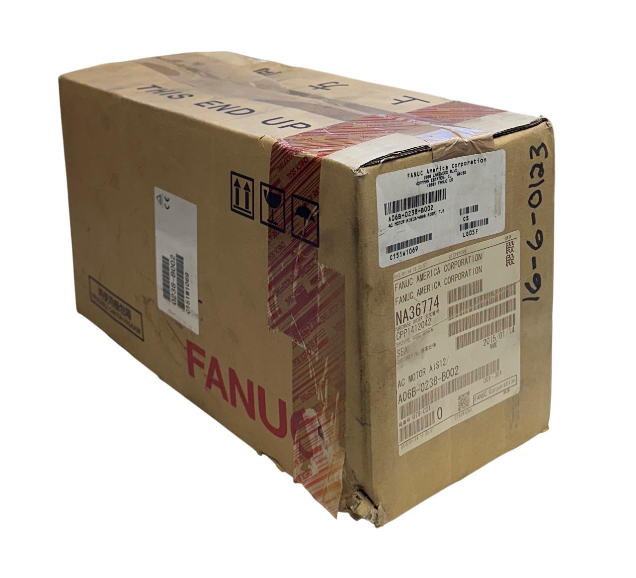 FANUC A06B-0238-B002 / A06B0238B002 AC SERVO MOTOR aiS-12/4000 2.7kW OUTPUT NSMP