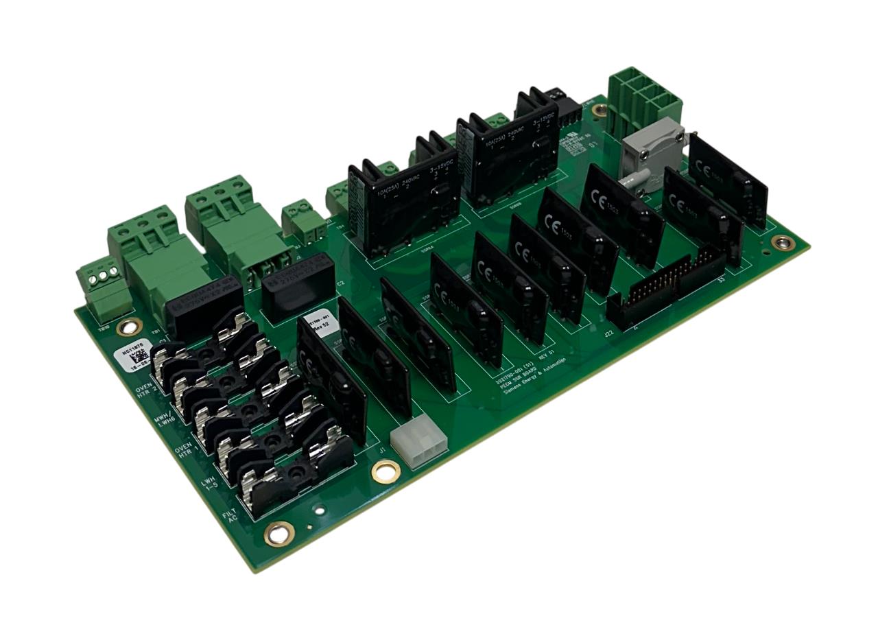 SIEMENS 2021789-001 / 2021790-001 PECM SSR CONTROL BOARD W/ TEMP MODULE NSNP
