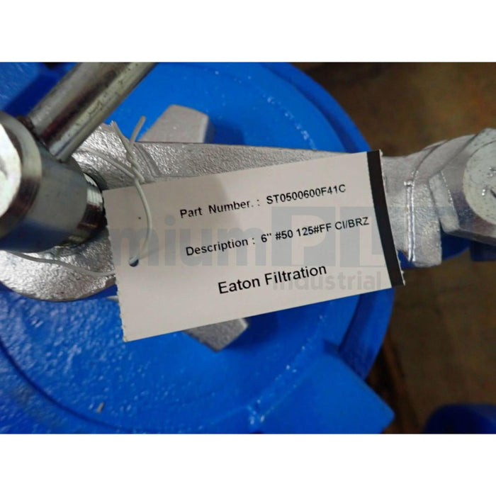 EATON FILTRATION ST0500600F41C 6" #50 125#FF CI/BRZ DUPLEX BASKET STRAINER NEW
