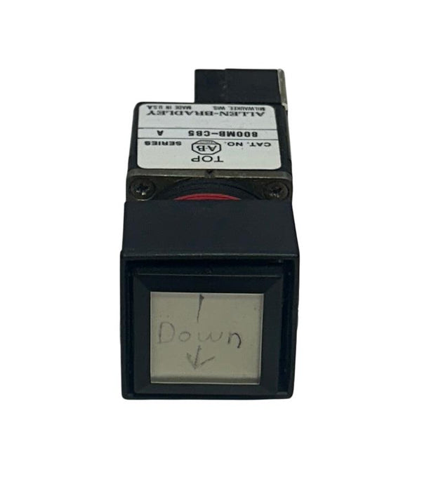 ALLEN BRADLEY 800MB-CB5A /A NON-ILLUMINATED PUSHBUTTON EXTENDED HEAD WHITE USNP