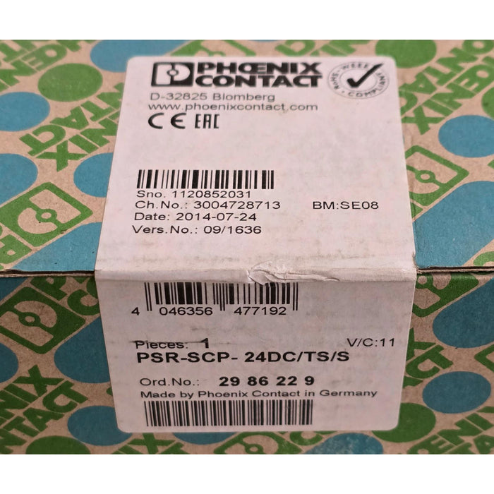 PHOENIX CONTACT PSR-SCP-24DC/TS/S PSR-TRISAFE SAFETY MODULE 2986229 NSFS