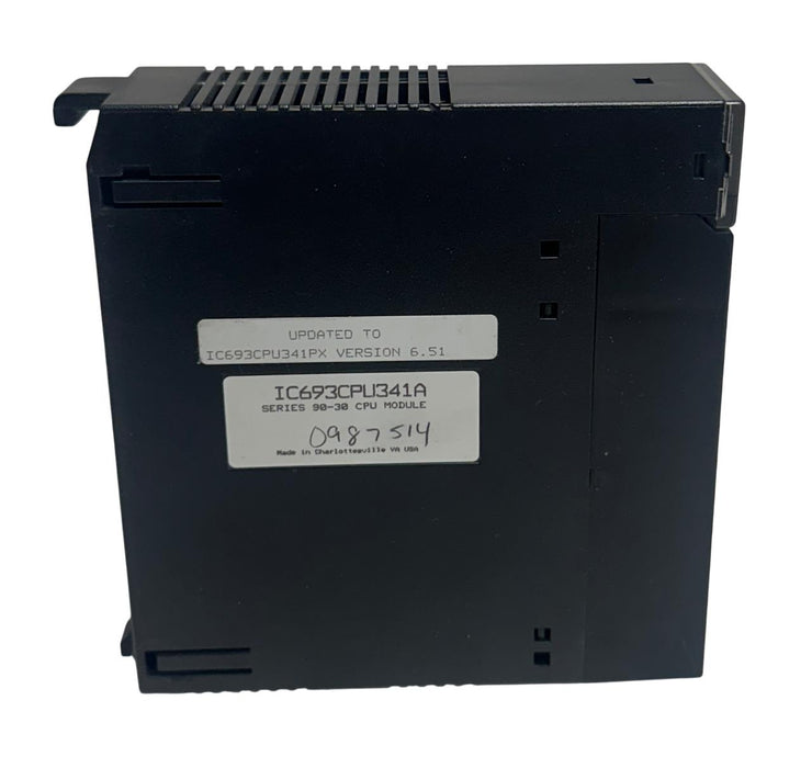 GE FANUC IC693CPU341A SERIES 90-30 CPU MODULE UPDATED TO IC693CPU341PX REPAIRED
