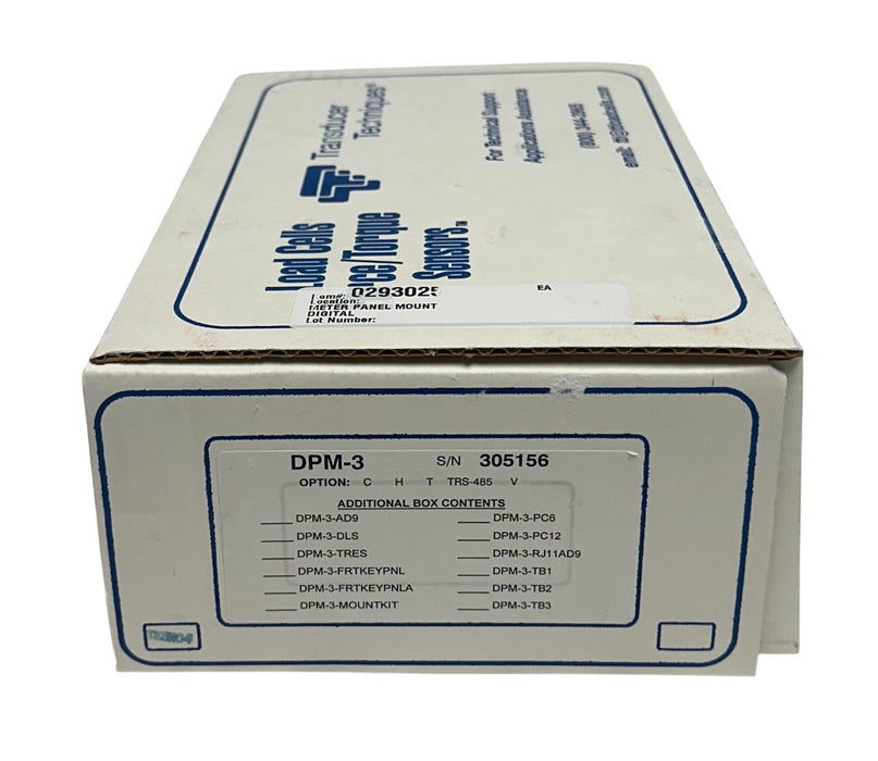 TRANSDUCER TECHNIQUES DPM-3 / DPM3 PLUG & PLAY PANEL METER LED ANALOG RELAY NSMP