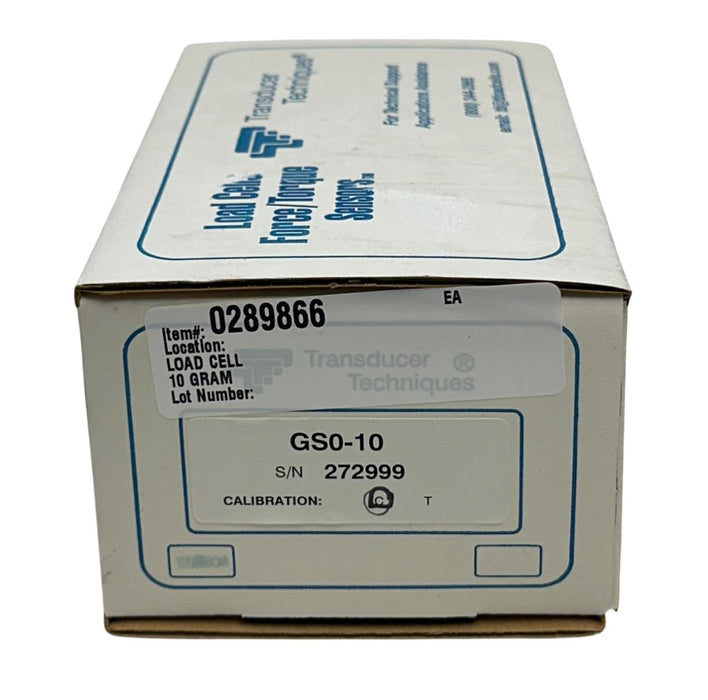 TRANSDUCER TECHNIQUES GSO-10 / GSO10 PRECISION GRAM LOAD CELL GS0-10 10G NSFS