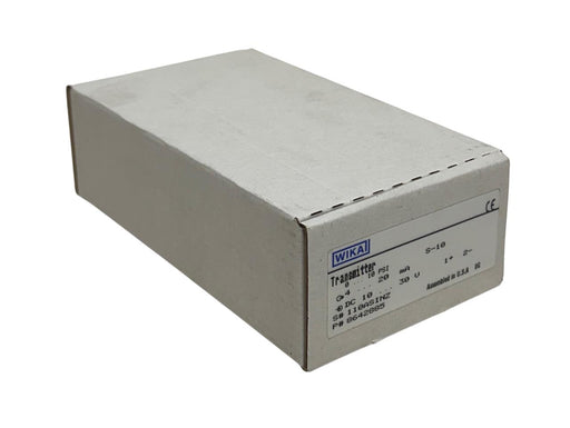 WIKA 8642885 PRESSURE TRANSMITTER 10-30VDC 4-20mA 0-10PSI 1/2'' NPT NSMP