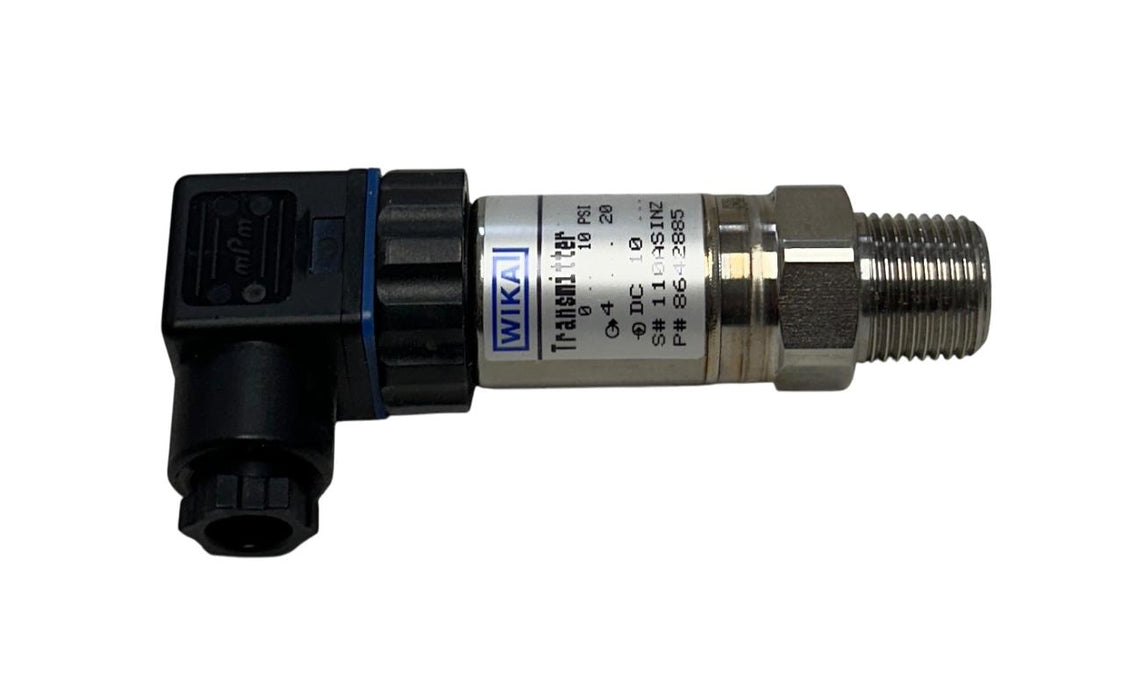 WIKA 8642885 PRESSURE TRANSMITTER 10-30VDC 4-20mA 0-10PSI 1/2'' NPT NSMP