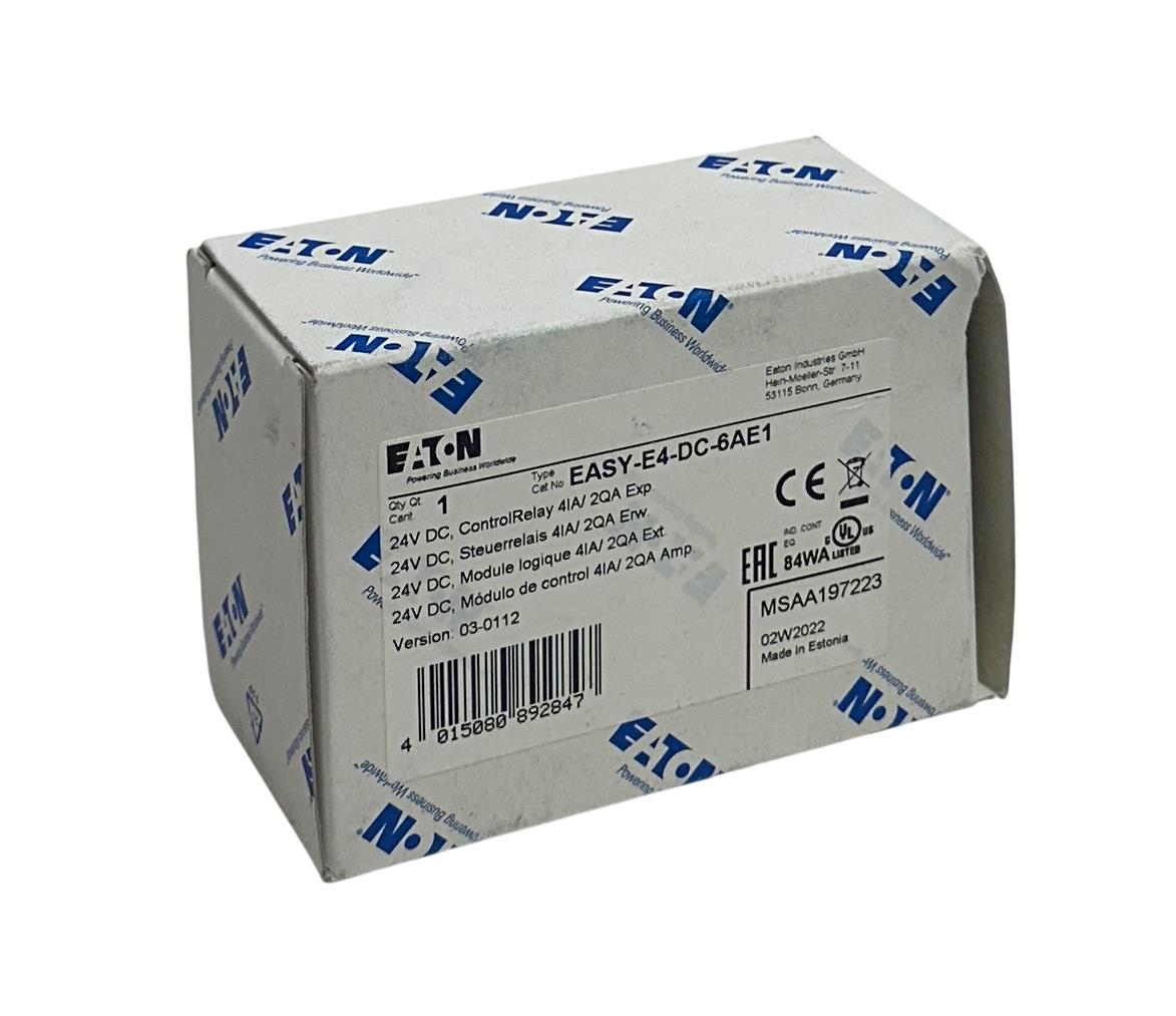 EATON EASY-E4-DC-6AE1 / MSAA197223 CONTROL RELAY 4IA/2QA EXP 24VDC MOELLER NSMP