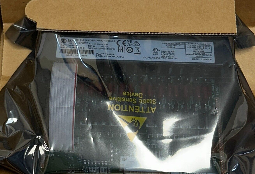 ALLEN BRADLEY 1746-OA16 /D SLC 500 16-PT OUTPUT MODULE 85-265VAC 1746OA16 NSMP