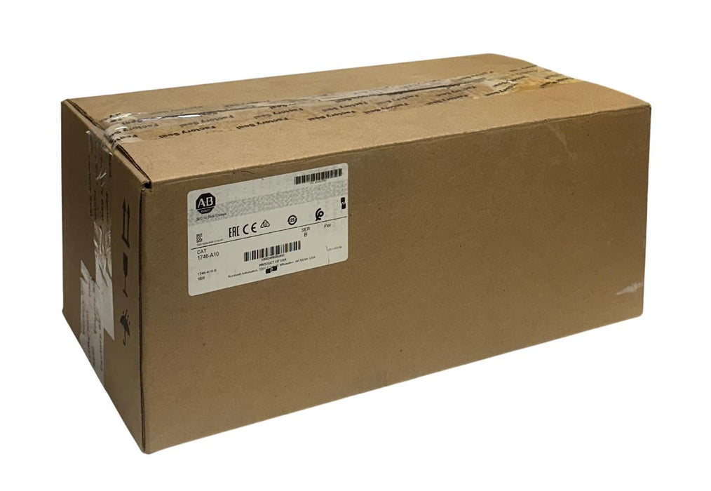 ALLEN BRADLEY 1746-A10 /B SLC 500 10-SLOT MODULAR CHASSIS 1746A10 OEM NSMP