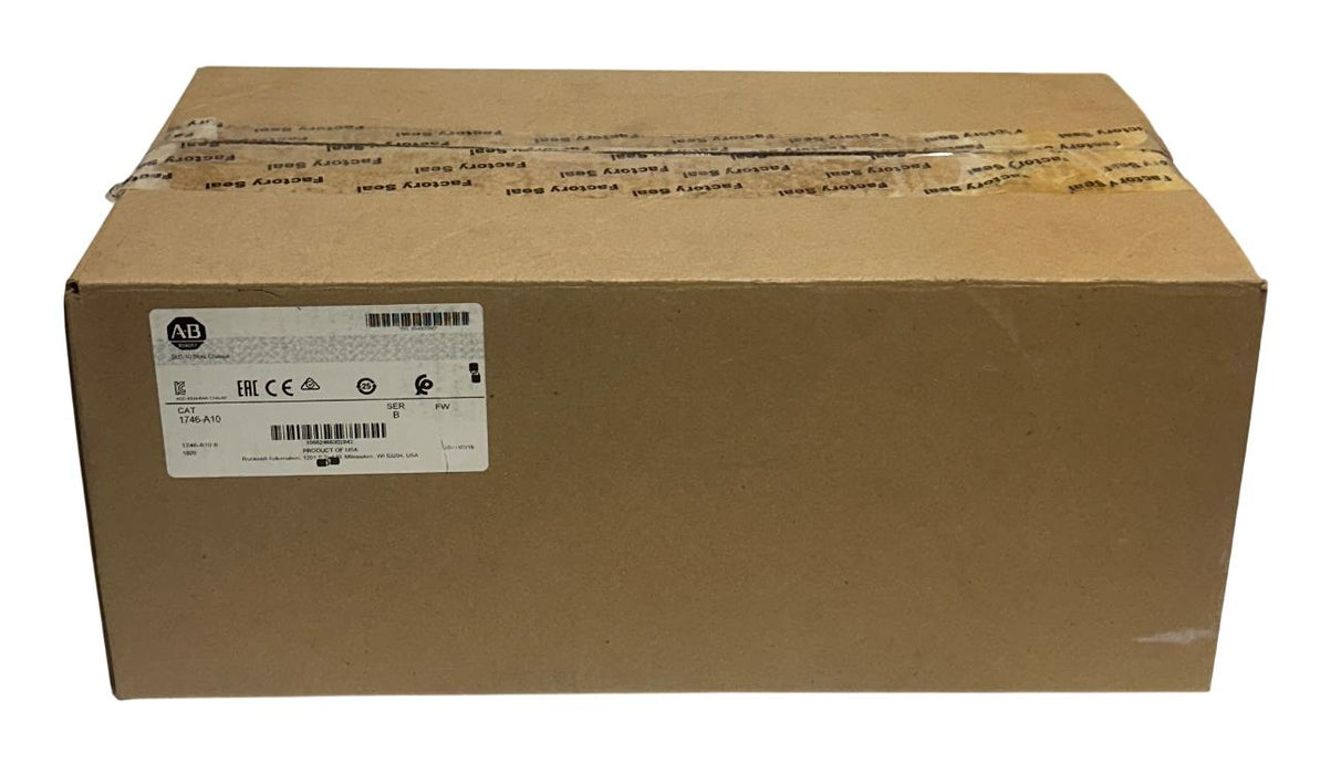ALLEN BRADLEY 1746-A10 /B SLC 500 10-SLOT MODULAR CHASSIS 1746A10 OEM NSMP