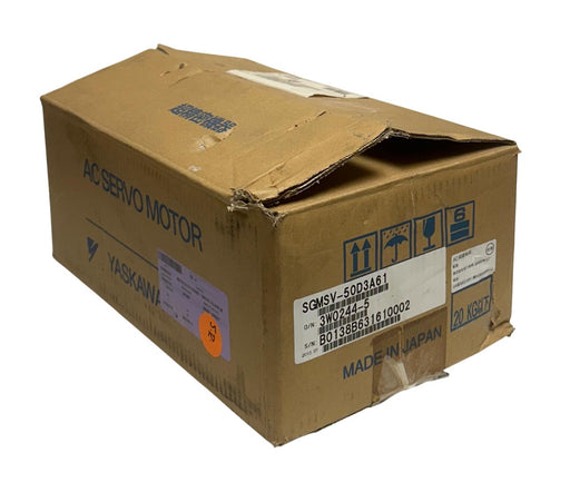 YASKAWA ELECTRIC SGMSV-50D3A61 AC SERVO MOTOR 5kW W/ ENCODER UTTAH-B20FL NSMP
