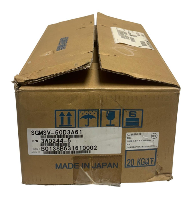 YASKAWA ELECTRIC SGMSV-50D3A61 AC SERVO MOTOR 5kW W/ ENCODER UTTAH-B20FL NSMP