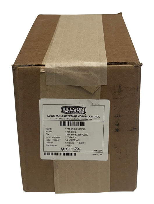 LEESON 174651.00 / 13582753 SM2 SERIES ADJUSTABLE SPEED MOTOR CONTROL 1.5HP NSMP