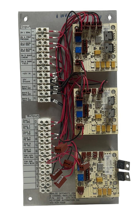 KEYSTONE AUTOMATION HTI AIC-6 / 0330848 ANALOG INTENSITY CONTROL ASSY 6-CH USNP
