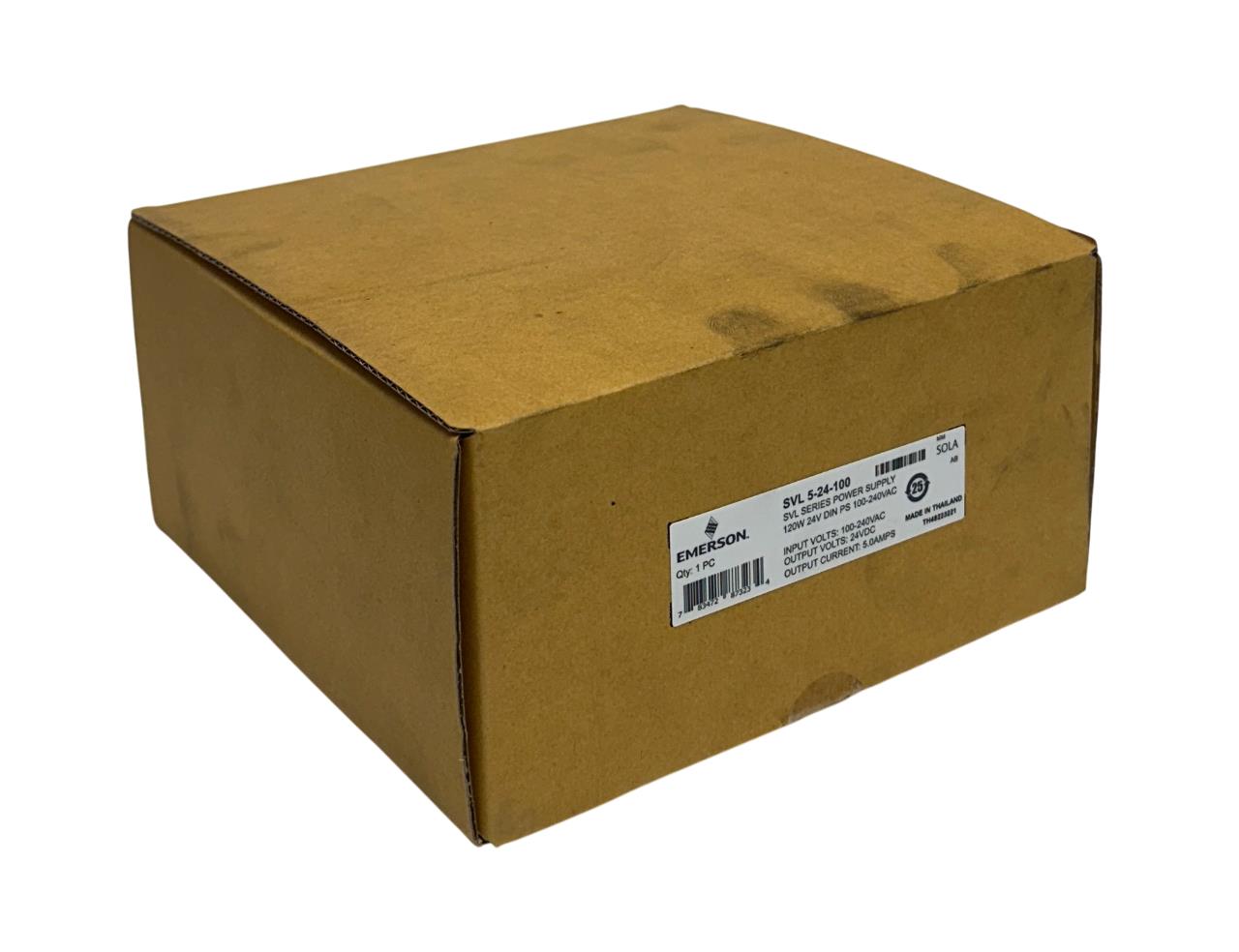 EMERSON SOLA SVL 5-24-100 / SVL524100 SVL SERIES POWER SUPPLY 120W 24V OUT NSFS