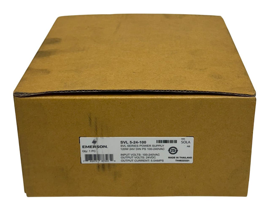EMERSON SOLA SVL 5-24-100 / SVL524100 SVL SERIES POWER SUPPLY 120W 24V OUT NSFS