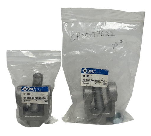 2 SMC NY-325 / NY325 ROD CLEVISES 3/4-16 THD (KIT) OEM 3/4'' NSMP