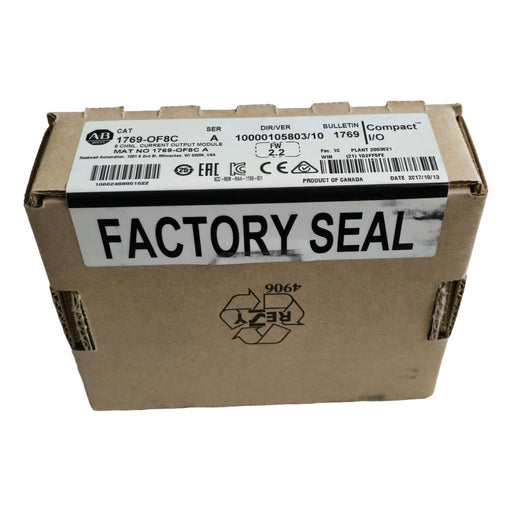 ALLEN BRADLEY 1769-OF8C /A CompactLogix 8CH ANALOG OUTPUT MODULE F/W: 2.2 NSFS