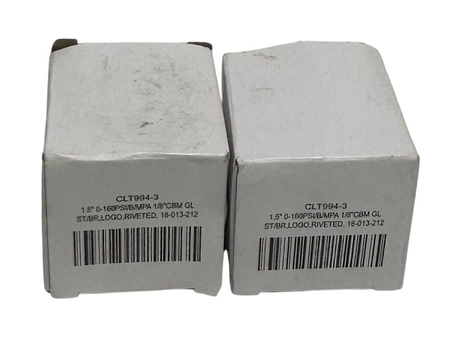 2 CL THOMPSON CLT994-3 / CLT9943 PRESSURE GAUGES 1.5'' 0-160PSI 18-013-212 NSMP