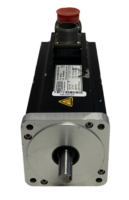 WEBER SL80B-25JM-1506 / 801391 BRUSHLESS SERVO MOTOR 3PH .80kW/1.07HP 230V USNP
