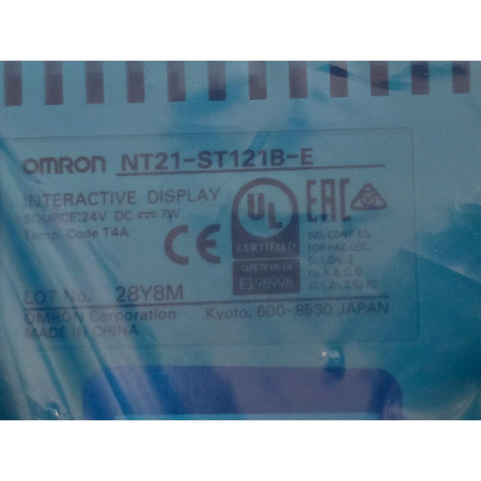 OMRON NT21-ST121B-E / NT21ST121BE INTERACTIVE DISPLAY TOUCH PANEL 5.2" 24V NSMP
