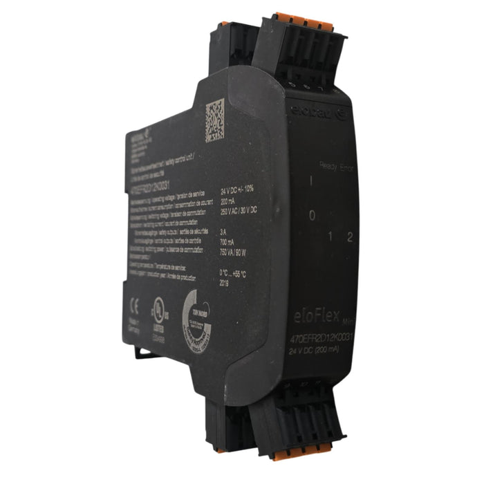 ELOBAU 470EFR2D12K0031 eloFlex Mini SAFETY CONTROL RELAY 24VDC W/TERMINALS NSMP