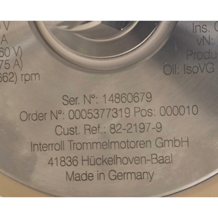 INTERROLL DM 0113 ASYNCHRONOUS 3-PHASE DRUM MOTOR DM1133-ASP13B0ERJDD 307mm NSMP