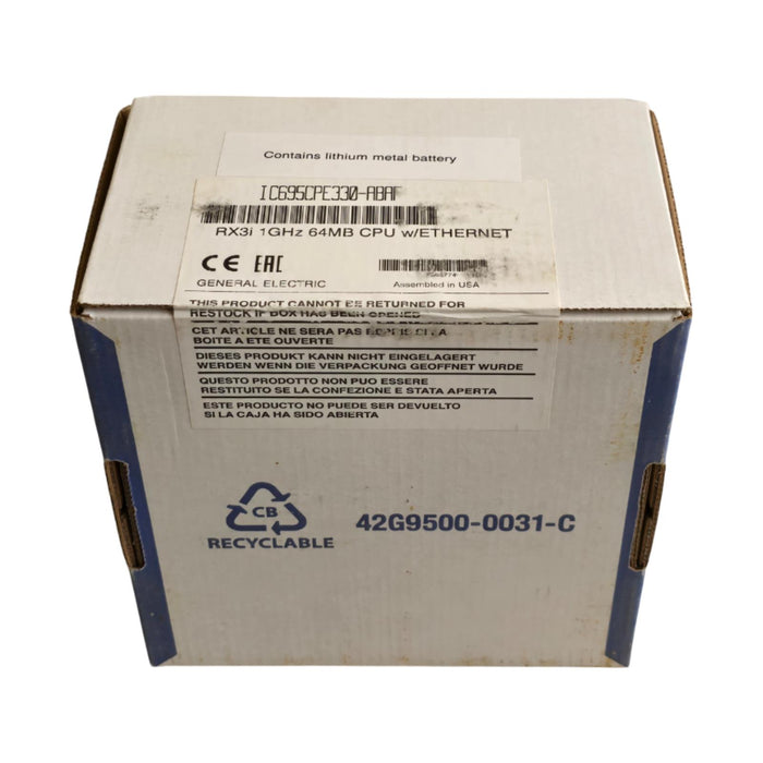 GE EMERSON IC695CPE330 PACSystems RX3i 64MB CPU w/ENET IC695CPE330-ABAF NSFS