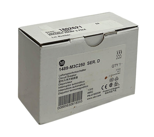ALLEN BRADLEY 1489-M3C250 /D CIRCUIT BREAKER 1489-M SERIES 3-POLE 25A NSMP