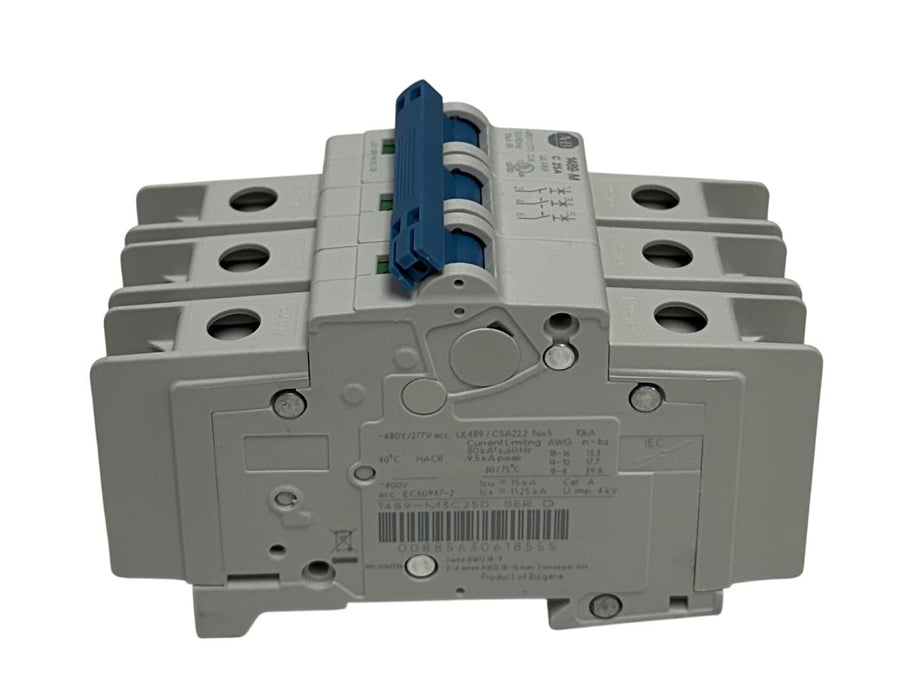 ALLEN BRADLEY 1489-M3C250 /D CIRCUIT BREAKER 1489-M SERIES 3-POLE 25A NSMP