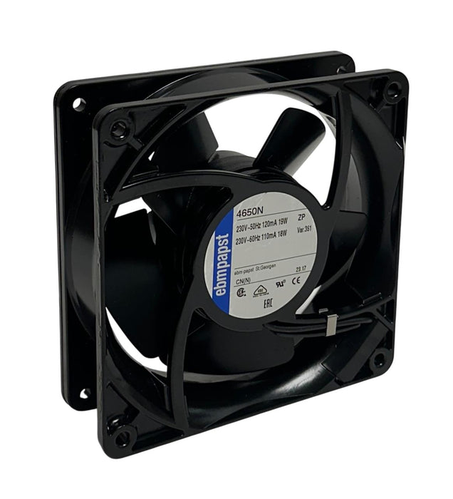 EBM-PAPST 4650N AC AXIAL FAN SQUARE 230V 50/60Hz 110/120mA 18/19W BLACK NSNP