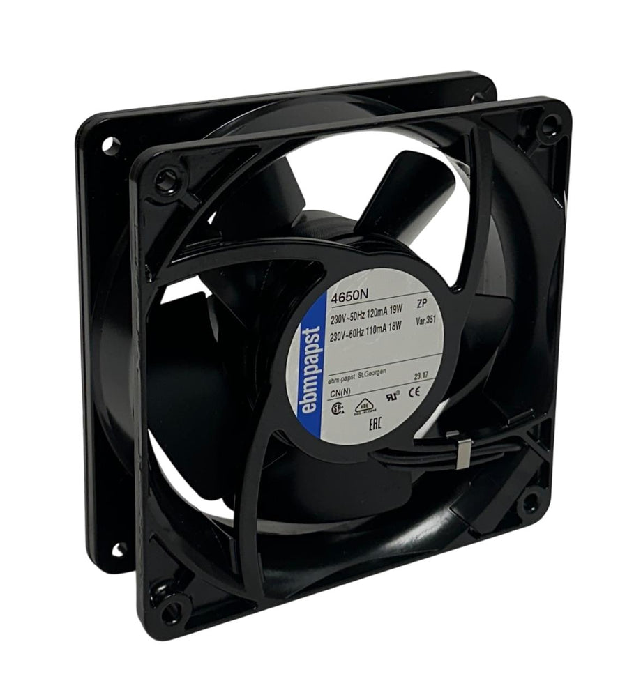 EBM-PAPST 4650N AC AXIAL FAN SQUARE 230V 50/60Hz 110/120mA 18/19W BLACK NSNP