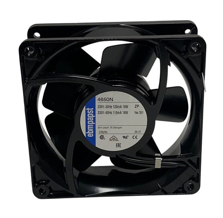 EBM-PAPST 4650N AC AXIAL FAN SQUARE 230V 50/60Hz 110/120mA 18/19W BLACK NSNP