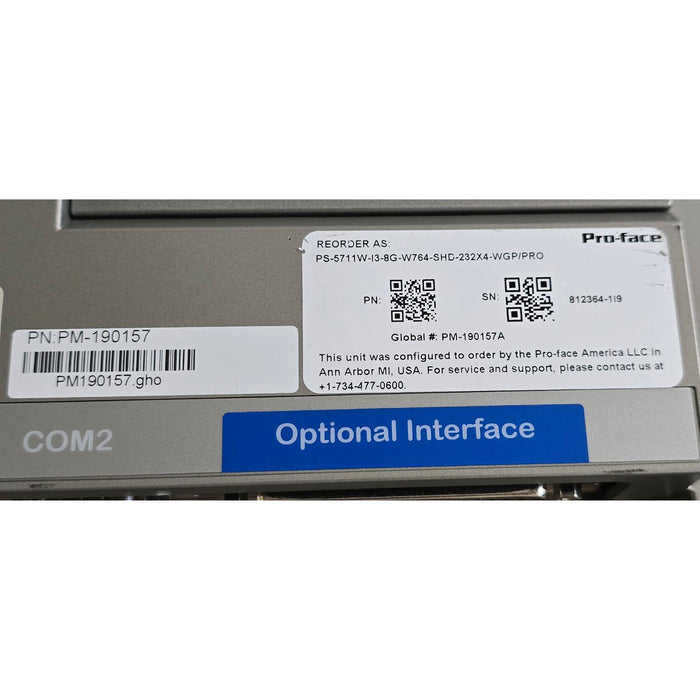 Pro-face PS5000 PFXPS2HN3D80N0NN00 SLIM PANEL PC CORE i3 W15 DC 8GB PS5711W NSMP