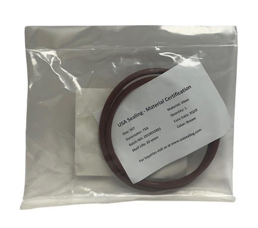 4 USA SEALING ZUSAVB75367 VITON O-RINGS DUROMETER 75A SIZE 367 OEM BROWN NSFS